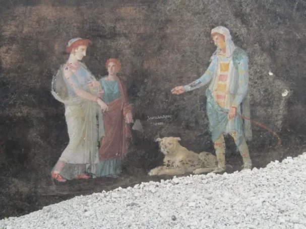 Stunning frescoes revealed at Pompeii