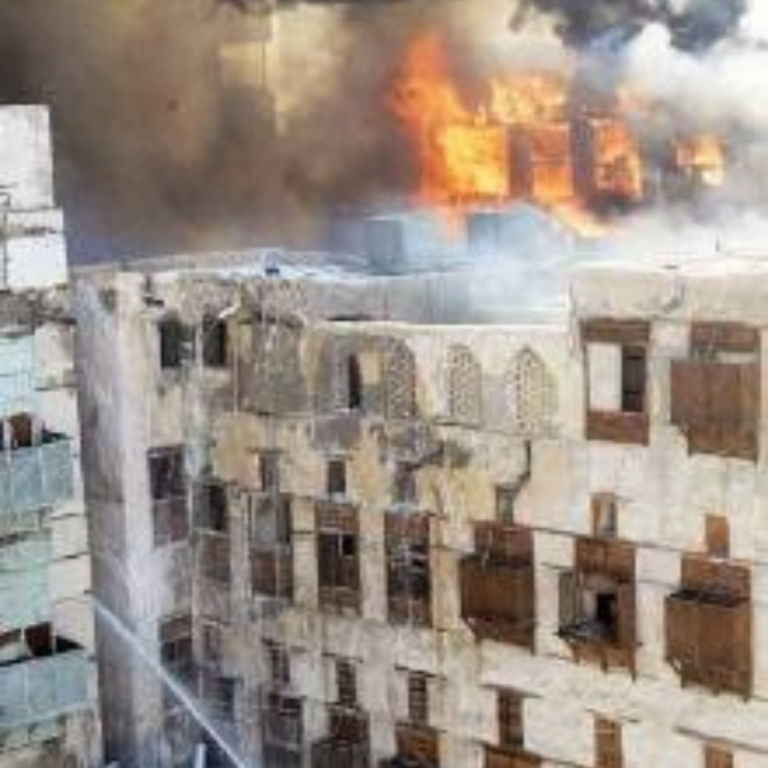 The site of Cerro Quemado Man walks around he site of Cerro Quemado.