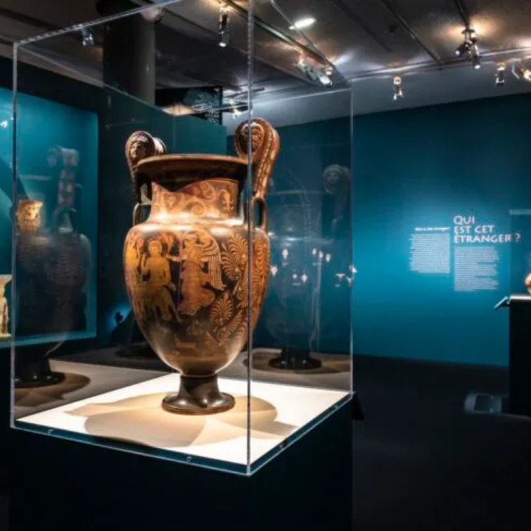 The site of Cerro Quemado Man walks around he site of Cerro Quemado.