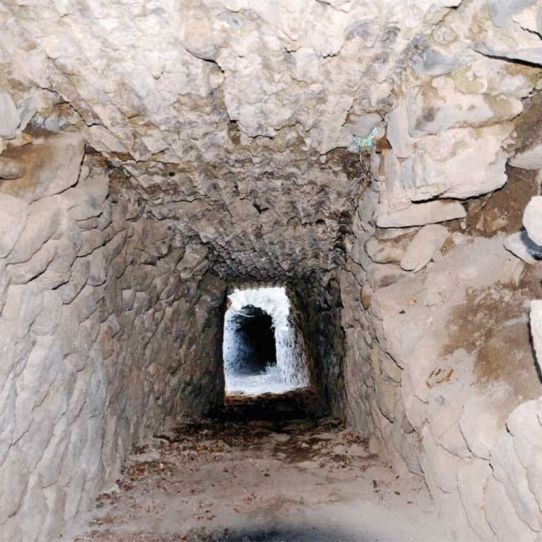 The site of Cerro Quemado Man walks around he site of Cerro Quemado.