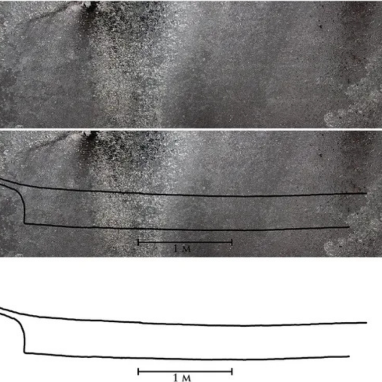 The site of Cerro Quemado Man walks around he site of Cerro Quemado.