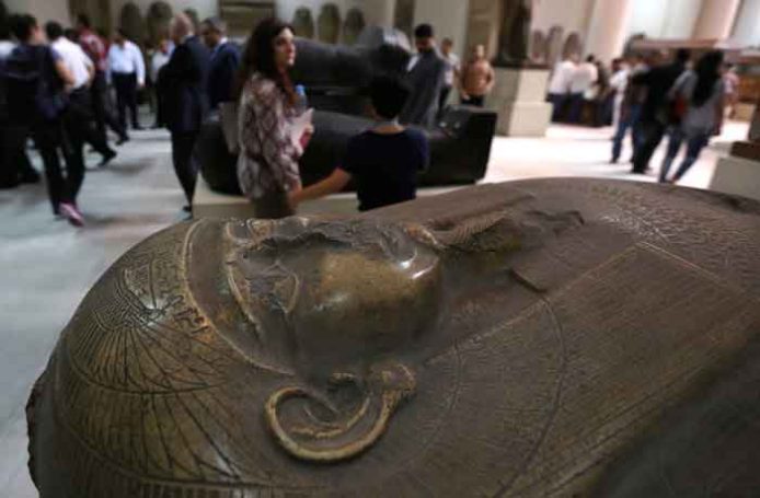 Egyptian artefacts recovered after looting, now on show in Cairo