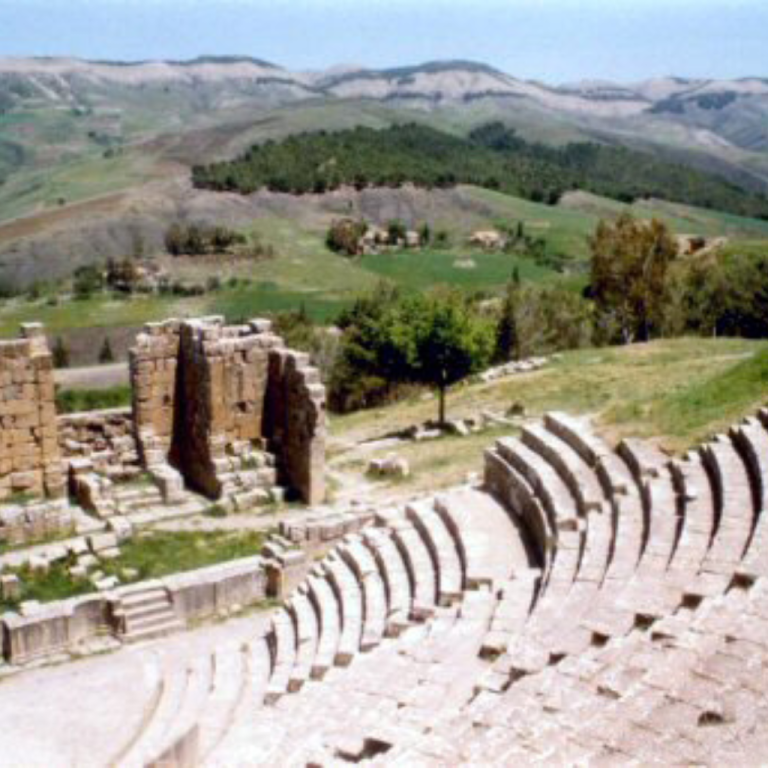 The site of Cerro Quemado Man walks around he site of Cerro Quemado.