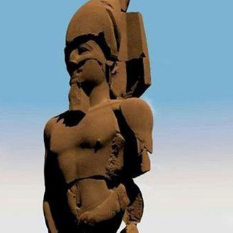 The site of Cerro Quemado Man walks around he site of Cerro Quemado.