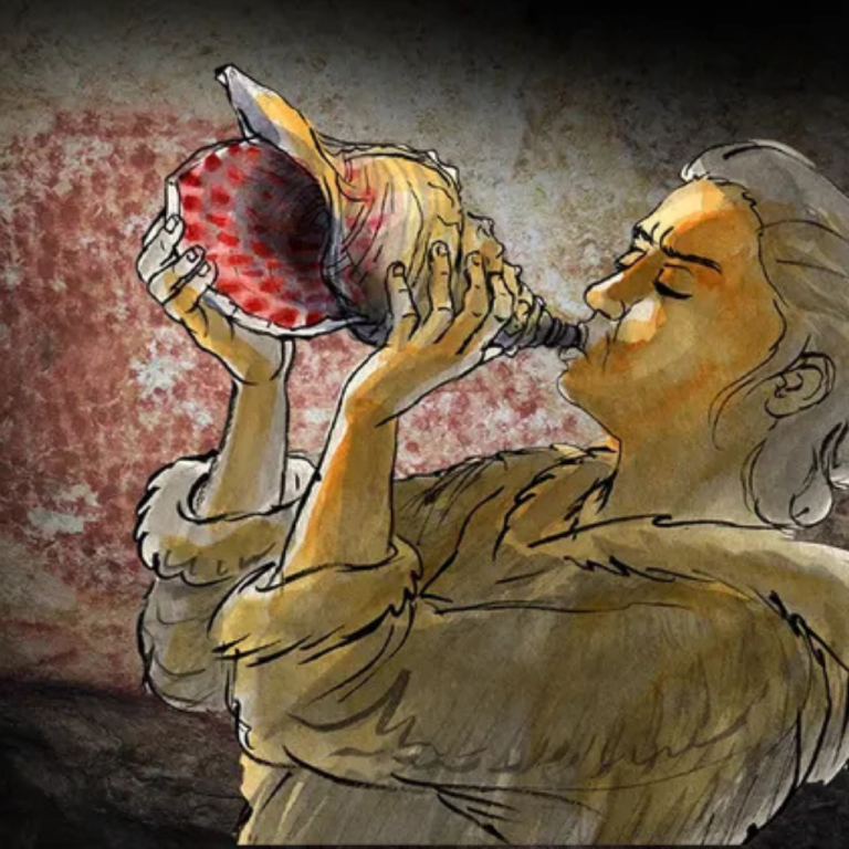 The site of Cerro Quemado Man walks around he site of Cerro Quemado.