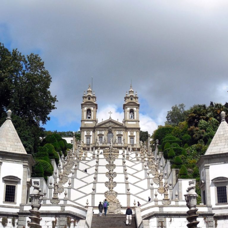 Man walks around he site of Cerro Quemado.