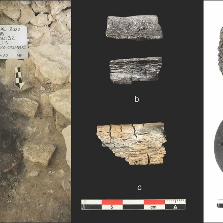 The site of Cerro Quemado Man walks around he site of Cerro Quemado.